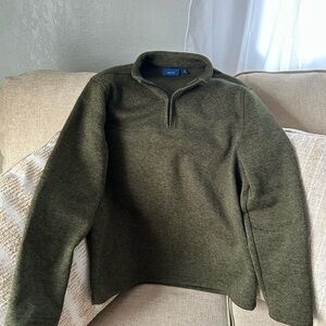 Apt. 9 Men's Zip Up Sweater in Dark Olive